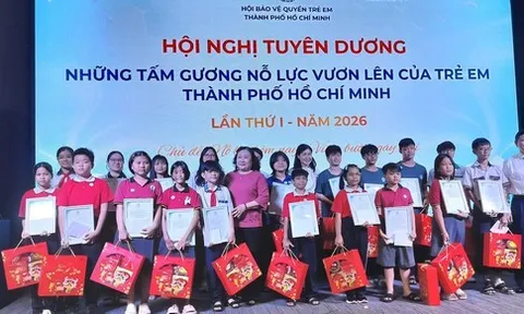 TP.HCM: Tuyên dương 100 gương trẻ em tiêu biểu nỗ lực vươn lên lần thứ 1 - năm 2026