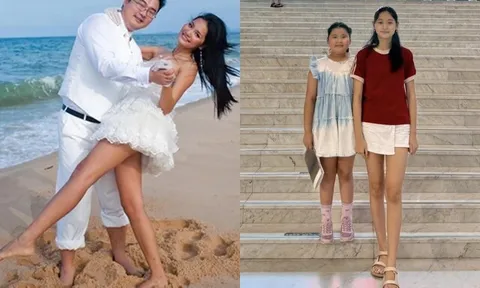 “Đệ nhất mỹ nhân” Hải Dương lấy chồng Trung Quốc sinh con gái lai, giờ đứa trẻ 12 tuổi cao gần 1m8, chứng tỏ gen mẹ quá...