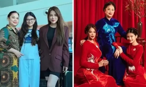 Trương Ngọc Ánh khoe mẹ ruột và con gái có chiều cao nổi bật