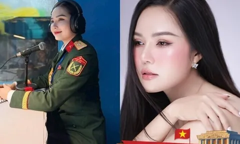 Nữ Thiếu tá có giọng đọc "chạm đến trái tim" tại A80: Nhan sắc đẹp như hoa hậu, tiết lộ bí quyết 0 đồng để trẻ hơn tuổi