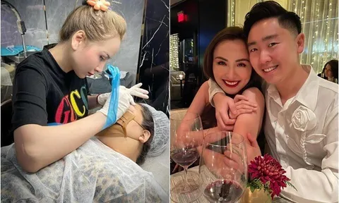 Đợi 10 năm mới có con sau khi cưới chồng ở Canada, Hoa hậu Việt "kiếm 1 tỷ trong 30 phút" được cả nhà cưng chiều