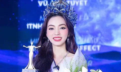 Sắc vóc nữ sinh 22 tuổi vừa đăng quang Hoa hậu Sinh viên Việt Nam 2025