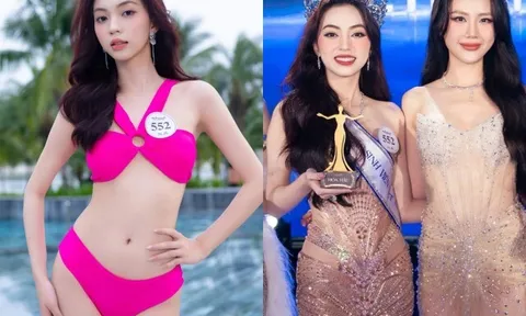 Nước da trắng như sứ của nữ sinh 2K3 là học trò của Bùi Quỳnh Hoa vừa đăng quang Hoa hậu sinh viên