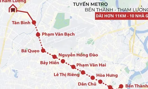 Chỉ hơn 2 tháng nữa, siêu dự án metro 47.900 tỷ đồng dài 11 km kết nối trung tâm TP.HCM với cửa ngõ Tây Bắc sẽ khởi công