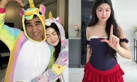 Quyền Linh chiều con gái, 56 tuổi "hóa thú" nhảy dễ thương cùng ái nữ, bà xã chẳng ngại mà còn vào khen nịnh