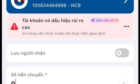 Đang định chuyển tiền vào tài khoản NCB 100834464998 cho shipper, một dòng bất thường trên MoMo khiến cô gái "quay xe" khẩn cấp