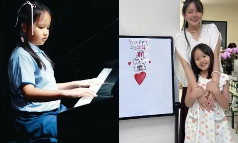 Học quốc tế 700 triệu, con gái Phan Như Thảo giỏi chơi piano, vẽ đẹp, ngoại ngữ tốt, học sinh nổi bật ở trường