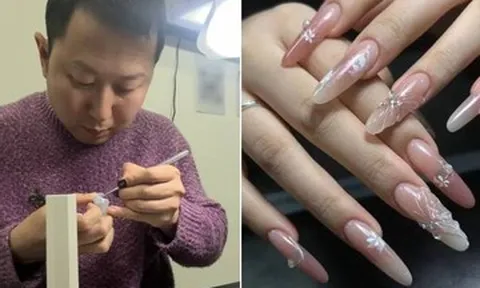 Người đàn ông U40 bỏ phố về quê mở tiệm nail, bất ngờ nổi tiếng