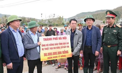 Hà Nội hỗ trợ Gia Lai thêm 200 tỷ đồng để khắc phục hậu quả mưa lũ