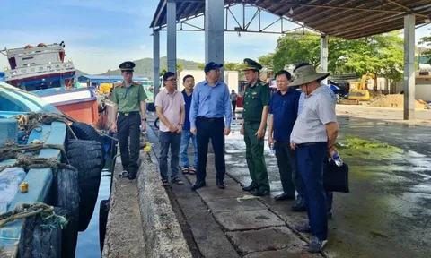 Phó Chủ tịch UBND TPHCM Hoàng Nguyên Dinh kiểm tra thực tế tại 4 cảng cá trong ngày 13-12