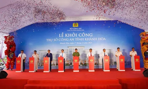 Bộ trưởng Lương Tam Quang dự lễ khởi công xây dựng Trụ sở Công an tỉnh Khánh Hòa