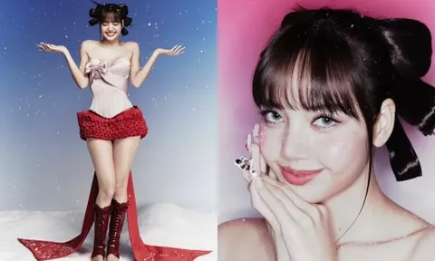 Lisa rạng rỡ trong thiết kế Giáng sinh của nhà mốt Việt