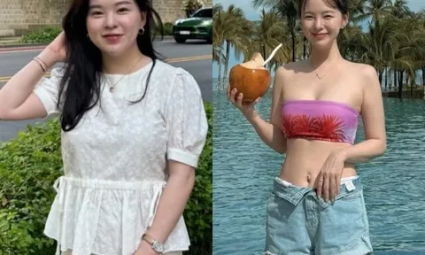 Bí quyết giảm 20 kg sau sinh của "thiên thần nội y" Hàn Quốc