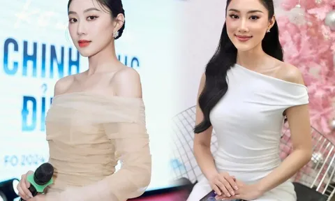 Nữ MC gây sốt khi "đọ sắc" bên Top 2 Miss Cosmo: Thi Hoa hậu lọt Top 20, visual như "sinh đôi" với Phương Linh