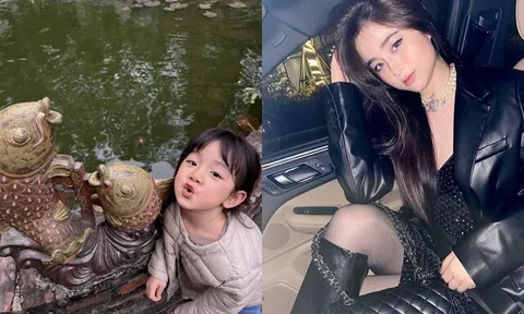 Bé gái HN gây sốt với loạt ảnh tạo hình y hệt tượng, mẹ ruột là hot girl được báo Trung khen nức nở vì quá đẹp