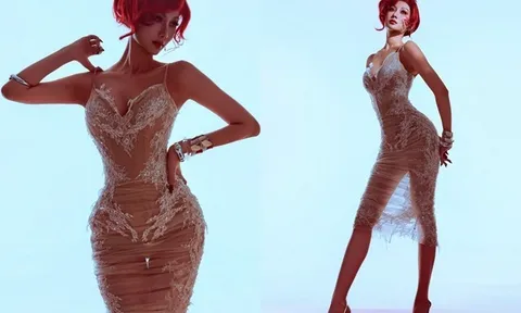 Gần triệu lượt xem hoa hậu Quế Anh "lột xác" với mái tóc đỏ, body uốn lượn quyến rũ khiến fan đòi đi thi lại gấp