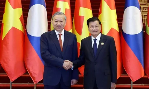 Tổng Bí thư Tô Lâm gửi thư mừng Tổng Bí thư Thongloun Sisoulith