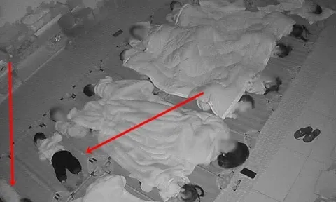 Camera giám sát trường mẫu giáo ở Hà Nội ghi lại cảnh ngủ trưa của các bé khiến mẹ xót xa, dân mạng gây tranh cãi