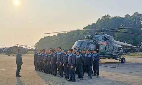 Huy động trực thăng làm nhiệm vụ bảo đảm an ninh cho Đại hội lần thứ XIV của Đảng