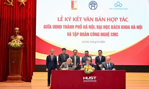 CMC ký thoả thuận hợp tác "Ba Nhà" với Hà Nội và Đại học Bách khoa Hà Nội