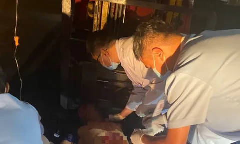 Một nam công nhân bị máy cuốn người gây thủng bụng