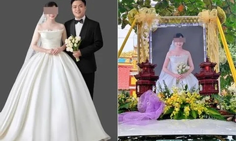 Chú rể Thanh Hóa dùng xe hoa rước di ảnh cô dâu, kể chuyện nghẹn lòng phía sau