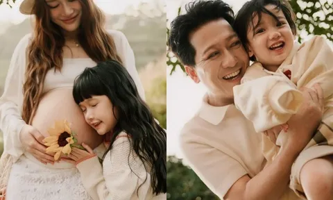 Nhã Phương “khoe” loạt ảnh bế bụng bầu con thứ 3, ái nữ quý tử được khen 1 bé giống mẹ 1 bé giống bố