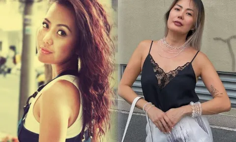 "Chị gái" ít ai biết của Tăng Thanh Hà thi hoa hậu lọt Top 10, 45 tuổi ăn diện nóng bỏng hơn em