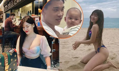 Đình Bắc U23 yêu chiều con trai của mỹ nữ nổi tiếng TP.HCM: Mẹ ruột thừa nhận cậu bé giống y hệt bố