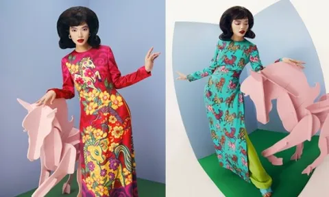 NTK Thủy Nguyễn và hành trình làm mới áo dài tết bằng ngôn ngữ nghệ thuật