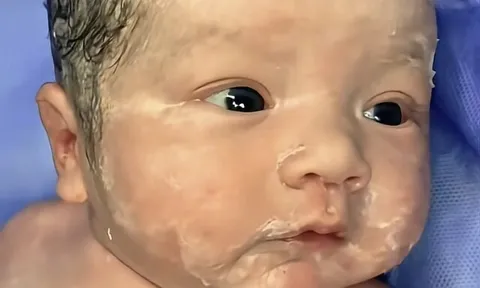 Con sơ sinh chào đời với nhiều lớp vảy trên cơ thể, bố sợ không dám bế liền bị bác sĩ mắng thiếu hiểu biết