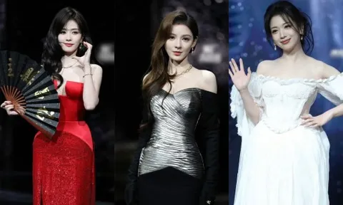 Bạch Lộc, Quan Hiểu Đồng, Trương Hinh Dư... so vai trần gợi cảm tại đêm hội Weibo 2026