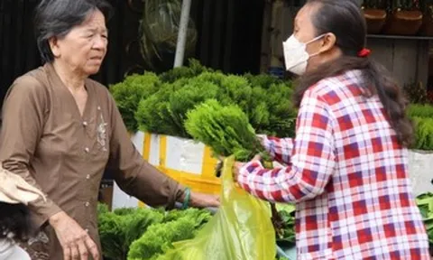 Nhiều người ở TPHCM tìm mua loại lá đặc biệt để ‘xả xui’, đón may mắn dịp Tết