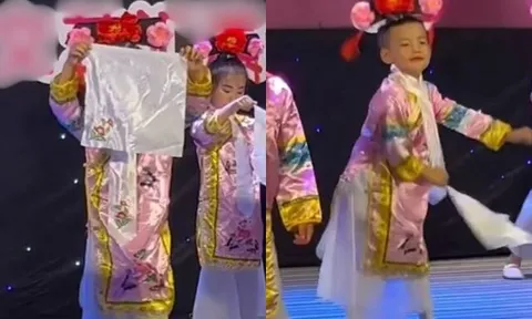 Háo hức đến trường xem con biểu diễn văn nghệ Tết, bố mẹ tá hoả không nhận ra đứa trẻ của mình trên sân khấu