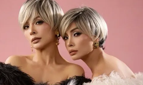 Hai chị em người mẫu Việt giống nhau như giọt nước lại gây sốt