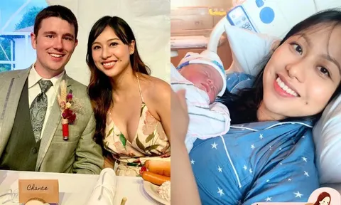 Gái xinh Hà Nội phải lòng chàng trai Mỹ, về làm dâu được mẹ chồng cưng chiều, tâm đắc nuôi con ở Mỹ quá tốt