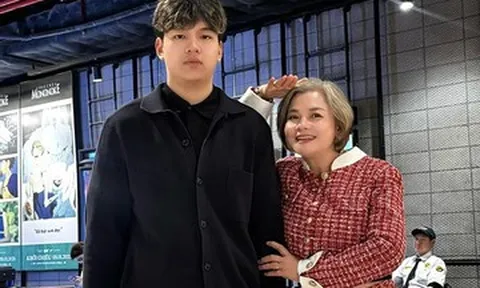 NSND Thu Quế hiếm hoi khoe con trai cao lớn, Đen Vâu và Hoàng Thùy Linh gây sốt