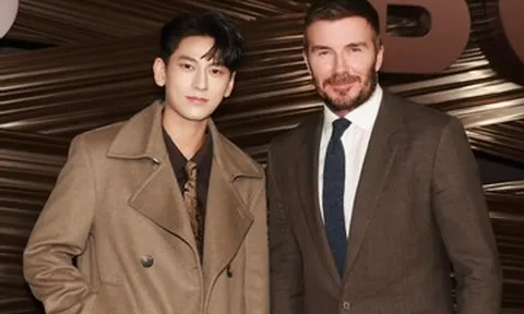 Ca sĩ Isaac hội ngộ David Beckham tại Milan