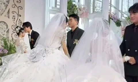 Anh em sinh ba cưới cùng ngày gây sốt mạng xã hội