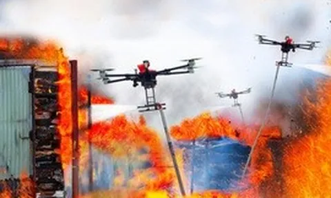 'UAV bầy đàn' - Giải pháp chữa cháy hẻm nhỏ tại các thành phố lớn