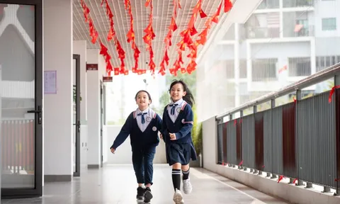 Choáng ngợp trường tiểu học trăm tỷ 'đẹp như mơ' ở Hà Nội