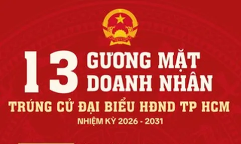 [Infographic] Danh sách những doanh nhân trúng cử Đại biểu HĐND TPHCM nhiệm kỳ 2026 – 2031