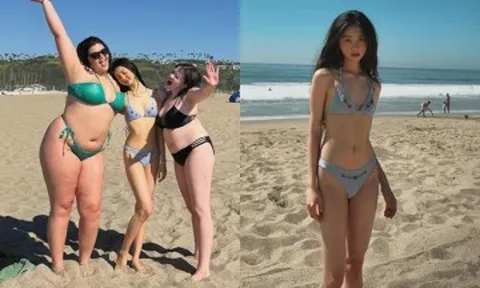 Hot girl nhí "Bố ơi! Mình đi đâu thế?" gây tranh cãi khi mặc bikini bé xíu, gây mất thiện cảm