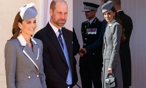 Vương phi Kate Middleton 'nâng tầm' thời trang ngoại giao