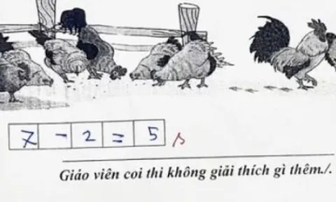 Học trò giải '7 - 5 = 2' nhưng giáo viên gạch sai, vì sao?