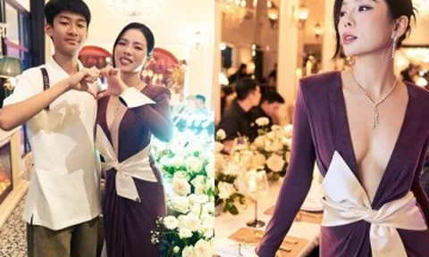Lệ Quyên làm sinh nhật đầy xa hoa cho con trai ở nhà hàng: Bàn tiệc dài kín phòng, 2 chiếc bánh kem cầu kì