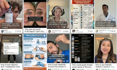 Trẻ đẹp nhờ tiêm peptide: Bạn có phải là 'chuột bạch' trong cuộc đua?