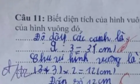 Học sinh lớp 3 làm toán (3 + 3) x 2 = 12 bị cô gạch sai, mẹ lên mạng thắc mắc làm bùng nổ tranh cãi