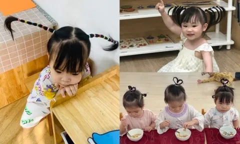 Cô giáo mầm non kiêm nhà tạo mẫu tóc, dân mạng bật cười vì quá ngộ nghĩnh