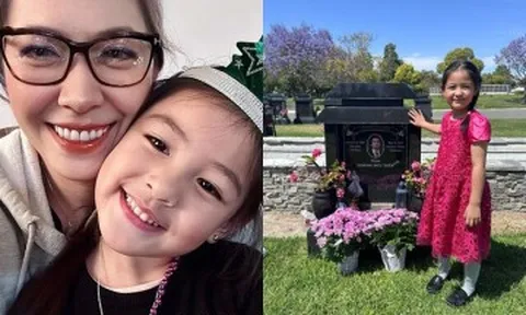 Sau 2 năm chồng mất, Hoa hậu Bình Phương nghẹn ngào khi con gái luôn hỏi "Sao ba Tiến không trở lại?"
